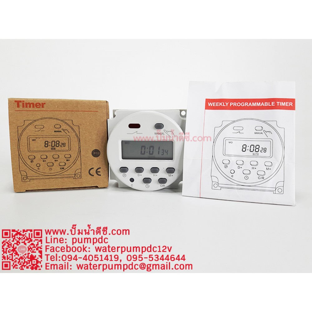 เครื่องตั้งเวลาดิจิตอล MTEC AC220V 16A รุ่น CN101A (เกรด A)